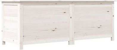 vidaXL Kussenbox 150x50x56 cm massief vurenhout wit