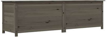 vidaXL Kussenbox 200x50x56 cm massief vurenhout antracietkleurig