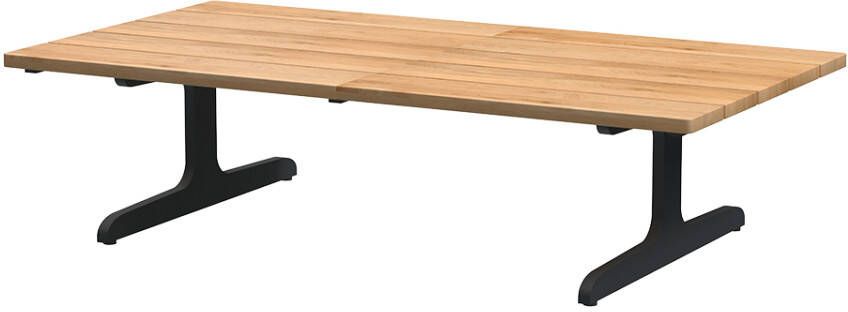4 Seasons Outdoor Kaya koffietafel 110x60x30 cm teak antraciet