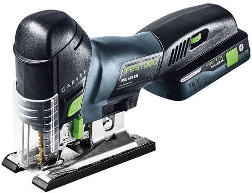 Festool PSC 420 HPC4, 0 EBI Plus 18V Li Ion accu decoupeerzaagmachine set(1x 4, 0Ah)in systainer 120mm koolborstelloos