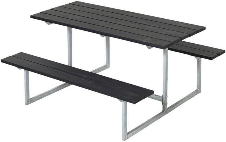 Plus Danmark Kinderpicknicktafel vuren geimpregneerd | Basic zwart 110 x 110 x 57 cm(B x L x H )