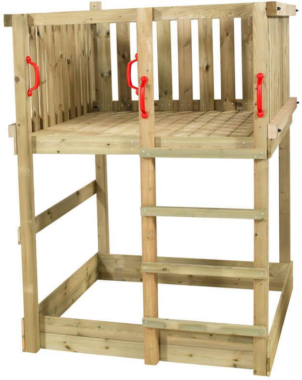 Plus Danmark Speeltoren vuren geimpregneerd | Met zandbak