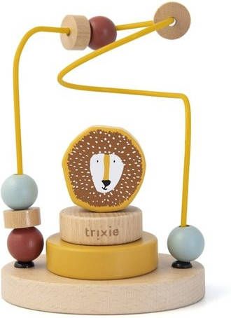 TRIXIE Baby Accessoires Wooden beads maze Mr. Lion Geel