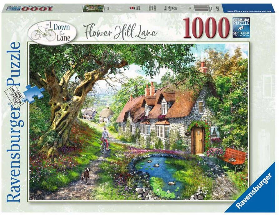 Ravensburger Puzzel Flower Hill Lane 1000 Stukjes