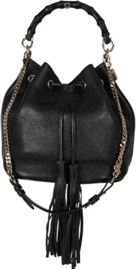 Gucci Vintage Pre owned Bucket Bags , Zwart, Dames
