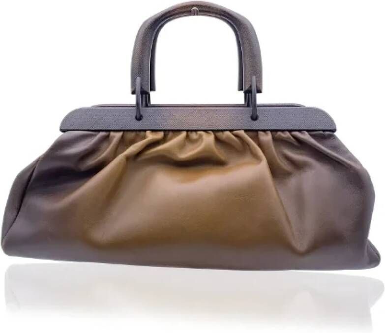 Gucci Vintage Pre owned Handbags , Bruin, Dames