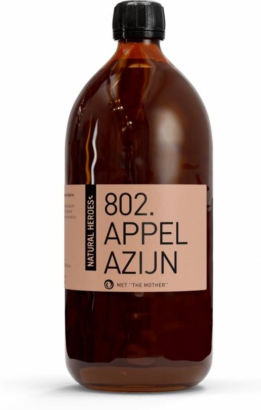 Natural Heroes Apple Cider Vinegar(Appelazijn) Met &apos, &apos, The Mother&apos, &apos, 1000 ml