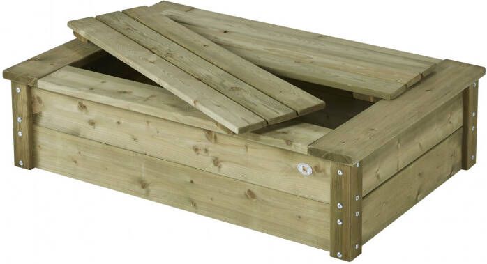 Talen | Vuren zandbak met deksel | Rechthoek