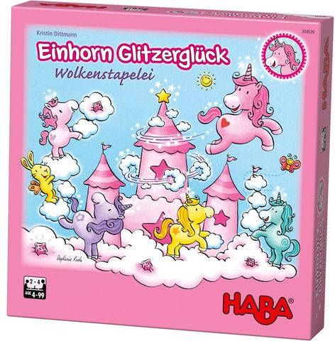 Haba Spel Eenhoorn Flonkerglans Stapelwolken Made in Germany