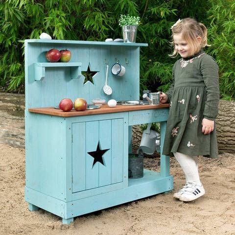 MUDDY BUDDY ® Outdoor speelkeukentje Modderkeuken star Adventurer star BxLxH 40x80x90 cm