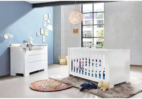 Pinolino ® Babymeubelset Sky breed, bestaand uit kinderbed en commode(voordeelset, 2 stuks )
