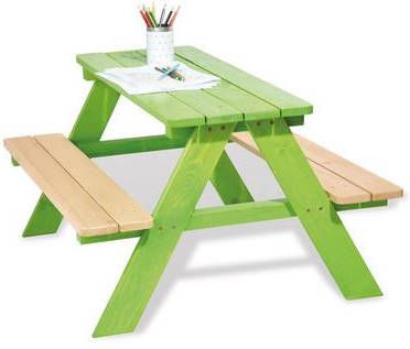 Pinolino ® Kinderzithoek voor in de tuin Nicki Picknicktafel, bxhxd 90x79x50 cm