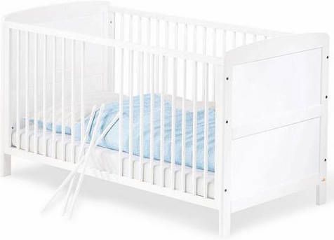 Pinolino ® Ledikantje Viktoria Made in Europe, ligoppervlak 3 voudig verstelbaar, met uitneembare spijlen, uitstekende verwerking