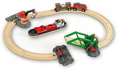 BRIO basisset Spoorwegen – container en haven set