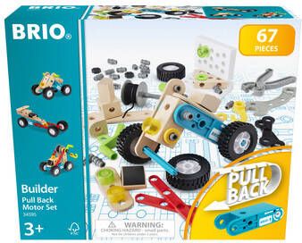 BRIO ®, Build er pull along motor bouwset, 67 delig.