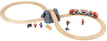 Riisoyu 8 stuks poppenhuis poppenfamilie set, houten poppenhuis poppen speelset buigpoppen kinderen spel huis poppenhuis accessoires speelgoed cadeau