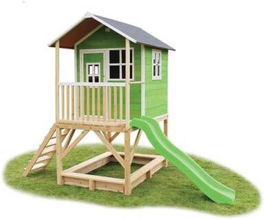 EXIT Toys Exit Speelhuis Loft 500 Met Glijbaan Groen