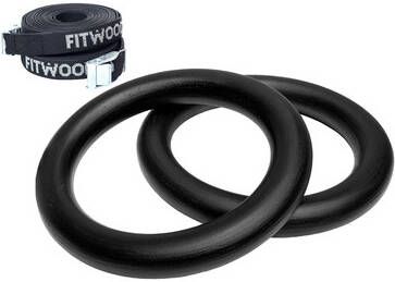 FITWOOD ULPU MINI turnringen, zwart zwarte banden