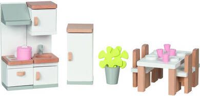 Goki Keukenuitrusting voor het poppenhuis