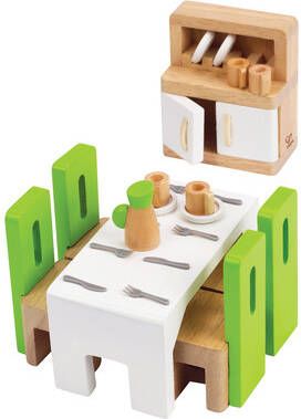 Hape Poppenhuismeubelen Eetkamer(set, 23 delig )