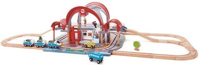 Hape Speelgoed stationsgebouw Centraal station met licht en geluid