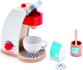 Hape Kinder koffiezetapparaat Mijn koffiezetapparaat met aan uitschakelaar en een draaiknop(set, 6 delig )