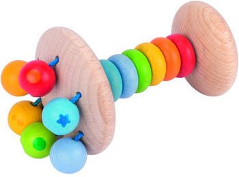 Heimess zachte color s rammelaar/grijperring Elastische regenboog