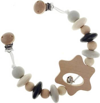 Hess Kinderwagen Ketting vis, natuurlijk zwart