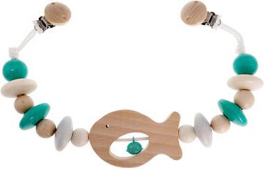 Hess Kinderwagenketting Vis natuurlijk Turquoise