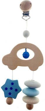 Hess Mini trapezewagen, nature blauw