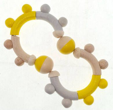 Hess Motor rammelaar acht, nature geel