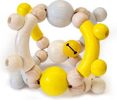 Hess Motor rammelaar bal, nature geel