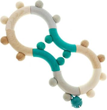 Hess Motorische rammelaar Acht natuurlijk Turquoise