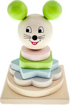 Hess Stapeltoren kleine muis, nature appelgroen