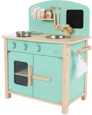 kindsgard Speelkeuken laekkermad inclusief kookgerei mint