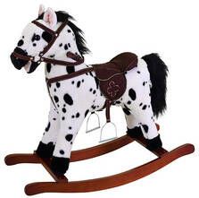 knorr toys® knorr®, speelgoed hobbelpaard Appaloosa zwart/wit