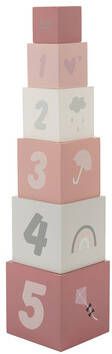 LABEL LABE Label Label Stapelblokken Cijfers Roze