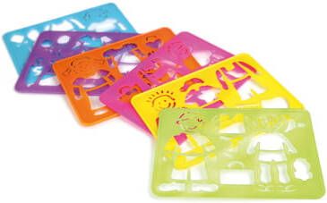 Lena Tekensjablonen Figures & Fun Junior 6 delig