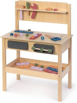 MUSTERKIND ®, Werkbank Sorbus, naturel/multikleurig