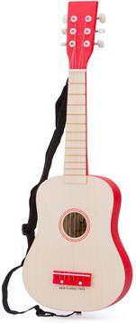 New Classic Toys Gitaar De Luxe Junior 64 Cm Lichtbruin/rood