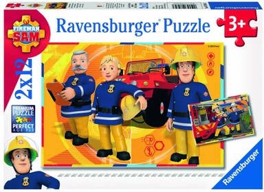 Ravensburger Puzzel Brandweerman Sam Aan Het Werk 2 X 12 Stukjes
