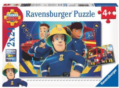 Ravensburger Puzzel Brandweerman Sam Helpt Je Uit De Brand 2 X 24 Stukjes