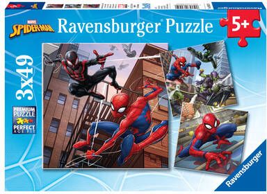 Ravensburger Puzzel Spider man In Actie 3 X 49 Stukjes