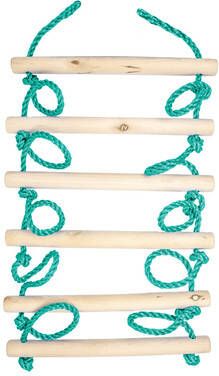 Slackers Ninja touwladder 2, 5 Meter Blauw