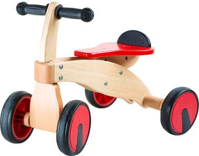 Small Foot Loopfiets Met 4 Wielen Loopfiets Junior Rood