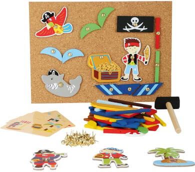Small Foot Hamertje Tik De Piraat 19 X 26 Cm Bruin