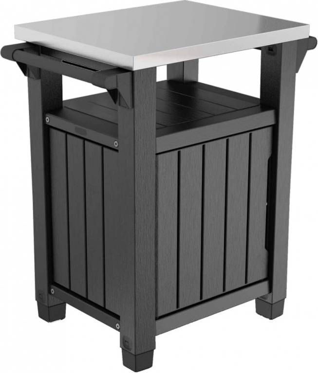 Keter BBQtafel Unity klassiek antraciet 235187 Woodywoodtoys.nl