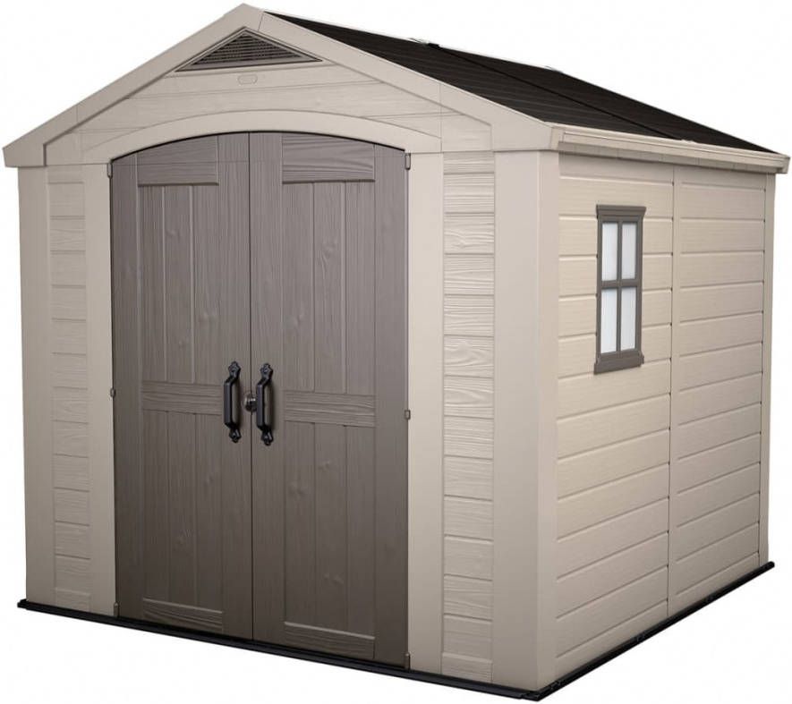 Keter Factor 88 Tuinhuis 256.5x255x243 Cm Taupe