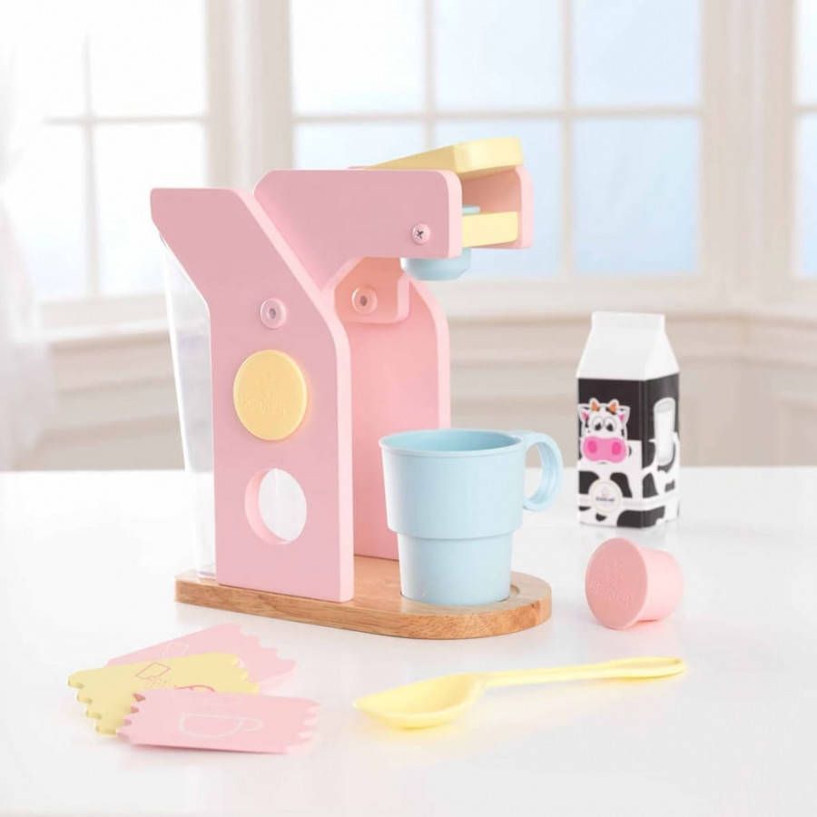 KidKraft ® Kinder koffiezetapparaat Speelset koffie, pastelkleuren met kopje en accessoires(10 delig )