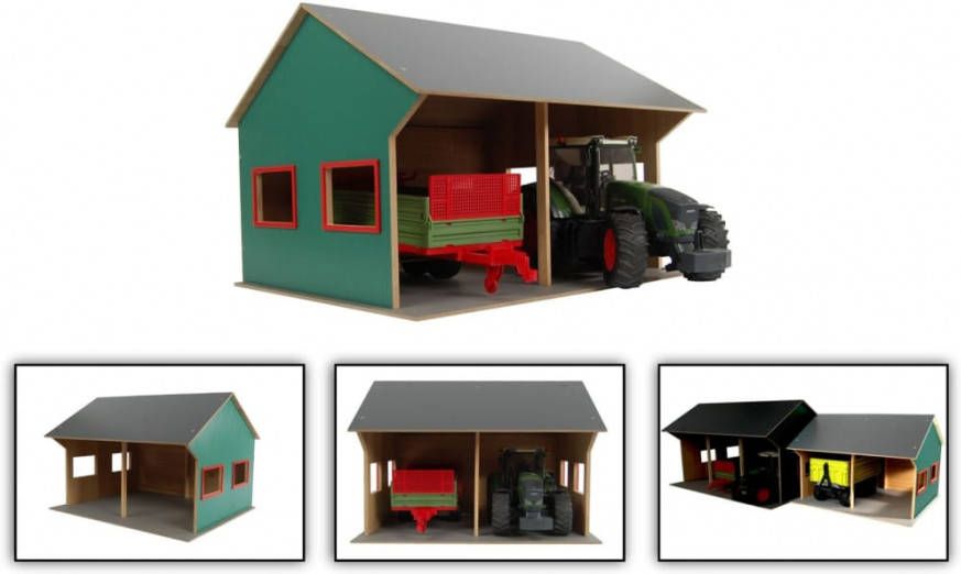 Kids Globe Landbouwloods voor 2 speelgoedtractoren 1 16 online kopen